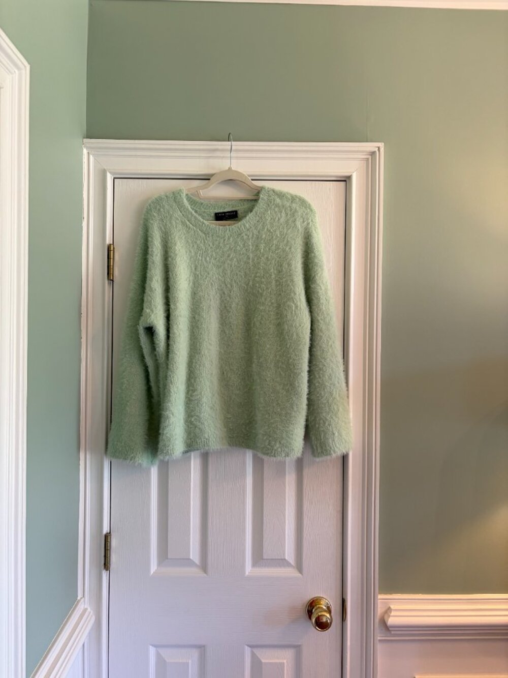 Lane Bryant Light Green Fuzzy Size 18/20 Sweater - Picture 8 of 9